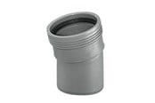 Afløb - Wavin Wafix pp bøjning 15° x 50 mm grå - 1450310