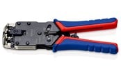 Netværkstilbehør - KNIPEX Crimptang til westernstik bruneret med flerkomponent-håndtag 200 mm - 97 51 12