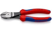 Håndværktøj  - KNIPEX Kraft-skævbider sort atramenteret med flerkomponent-håndtag 180 mm - 74 02 180