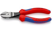 Håndværktøj  - KNIPEX Kraft-skævbider sort atramenteret med flerkomponent-håndtag 160 mm, 74 02 160 - 74 02 160