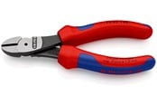 Håndværktøj  - KNIPEX Kraft-skævbider sort atramenteret med flerkomponent-håndtag 140 mm - 74 02 140