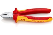 Håndværktøj  - KNIPEX Skævbider forkromet isoleret med flerkomponent-håndtag, vde-godkendt 180 mm - 70 06 180