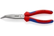 Håndværktøj  - KNIPEX Fladrundtang med skær sort atramenteret 200 mm, 26 22 200 - 26 22 200