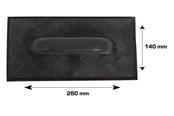 Værktøj - Work>it Pudsebræt 10 mm. Gummi 140x280 mm. - 76242