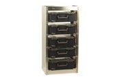 Værktøj - Raaco S221 carrylite reol 5x150-9 samlet - 189644