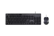 Tastatur - Gembird KBS-UM-04 - keyboard and mouse set - US - black - Tastatur & Mus sæt - Amerikansk engelsk - Sort - KBS-UM-04