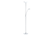 Lamper - EGLO BAYA LED gulvlampe, hvid/krom/satin - 93875