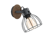 Lamper - EGLO SAMBATELLO væglampe, brun - 98134