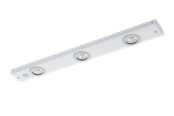 Lamper - EGLO KOB LED underskabslampe LED 3x2,3W, hvid - 93706