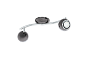 Lamper - EGLO BIMEDA spotskinne 2L, røgfarvet nikkel/krom - 31006