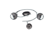 Lamper - EGLO BIMEDA spotsrondel 3L, røgfarvet nikkel/krom - 31007