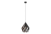 Lamper - EGLO CARLTON 1 pendel, sort/kobber - 49254