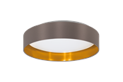 Lamper - EGLO MASERLO 2 loftlampe LED 24W, cappuccino/guld - 99542