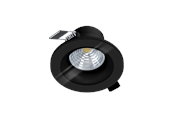 Lamper - EGLO SALABATE indbygningsspot Ø88 mm, 2700K, sort - 99493
