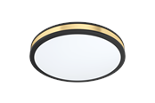 Lamper - EGLO PESCAITO plafond Ø380 mm, sort/guld - 99407