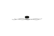 Lamper - EGLO RONCADE 1 væg/loftlampe, 4700lm, 3000K, sort - 99322