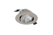 Lamper - EGLO SALICETO indbygningsspot LED 6W, børstet stål - 98307