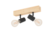 Lamper - EGLO TOWNSHEND 3 spotskinne 2L, brun/sort - 99478