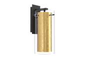 Lamper - EGLO PINTO GOLD væglampe, sort/guld - 97839