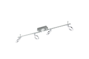 Lamper - EGLO CARDILLIO 1 spotskinne 4L, aluminium/stål - 96182