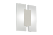 Lamper - EGLO METRASS 2 væglampe, satineret nikkel - 96043