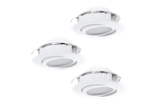 Lamper - EGLO PINEDA indbygningsspot Ø84 mm, 3000K, dæmpbar, 3-pak, hvid - 95857
