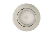 Lamper - EGLO PINEDA indbygningsspot Ø84 mm, 3000K, børstet stål - 95853