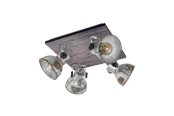 Lamper - EGLO BARNSTAPLE spot 4L, vintage zink-look - 49653