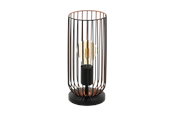Lamper - EGLO ROCCAMENA bordlampe, sort/kobber - 49646