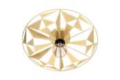 Lamper - EGLO CASTANUELO væg/loftlampe, guld - 43599