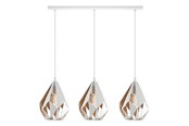 Lamper - EGLO CARLTON 1 langbordspendel, hvid/guld - 43002