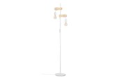 Lamper - EGLO TOWNSHEND gulvlampe, hvid/brun - 44083