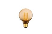 Lyskilder - EGLO LED pære Ø80 mm 4,3W 1800K 3-trins dæmp, ravfarvet E27 - 11981