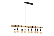 Lamper - EGLO TOWNSHEND langbordspendel, sort/brun - 49744
