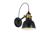 Lamper - EGLO THORNFORD væglampe, sort/bronze - 49522