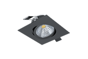 Lamper - EGLO SALICETO indbygningsspot, LED 6W 2700K, sort - 98611