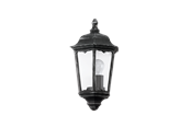 Lamper - EGLO NAVEDO udendørs væglampe, sort/patineret sølv - 93459