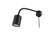 Lamper - EGLO PORTELLA spot med flexarm, sort - 33673