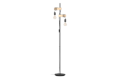 Lamper - EGLO TOWNSHEND gulvlampe, sort/brun *DEMO* - 43516