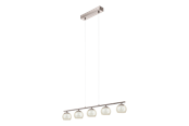 Lamper - EGLO ROMAGNESE langbordspendel LED 5x3,3W, børstet stål - 94319