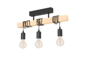 Lamper - EGLO TOWNSHEND loftlampe, sort/brun - 43511