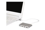 USB hub - PORT Designs PORT Connect USB hub - 4 ports - Grå - 900120