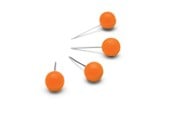 Konference & Præsentation - Nobo Opslagstavle kortnåle Orange (100 stk.) - 1905329