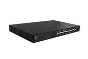 Switch - LevelOne GEP-2821 28-Port Gigabit PoE Switch 24 PoE Outputs 2 x Gigabit RJ45 2 x Gigabit SFP 802.3at/af PoE 390W - GEP-2821