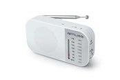 DAB, netværks- og clockradio - Muse M-025 RW - FM/MW - Hvid - M-025 RW