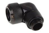 Gør-det-selv vandkøling - Alphacool Eiszapfen 13 mm HardTube compression fitting 90° rotatable G1/4 - liquid cooling system compression angled fitting - 17393