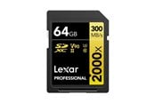 Hukommelseskort - Lexar Professional Gold 2000x SD - 300MB/s - 64GB - LSD2000064G-BNNNG
