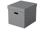 Arkivering & Opbevaring - Esselte Home opbevaringsboks Cube, pakke med 3 Grå - 628289