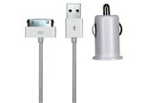Mobil - Adaptere & Opladere - Sinox 12V biloplader m/30-pin 1.0A - 1m - Hvid - SXI782