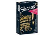 Skrive- og Tegneværktøjer - Sharpie Metallic Permanent Markers | Fin spids | Guld | 12 styk - 1891062